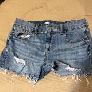 Old Navy jean shorts. Boyfriend style